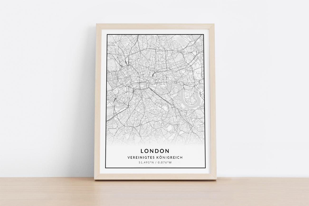 Stadtkarten Poster