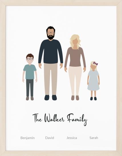 Family portrait poster