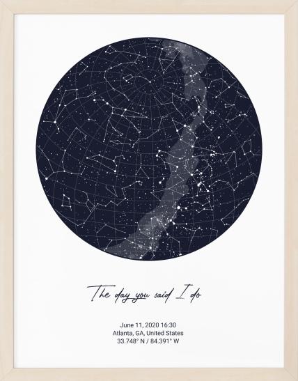 Star map poster
