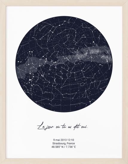 Carte du ciel étoilé
