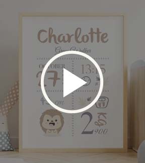Video of our birth poster