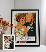 Your wedding cartoon portrait