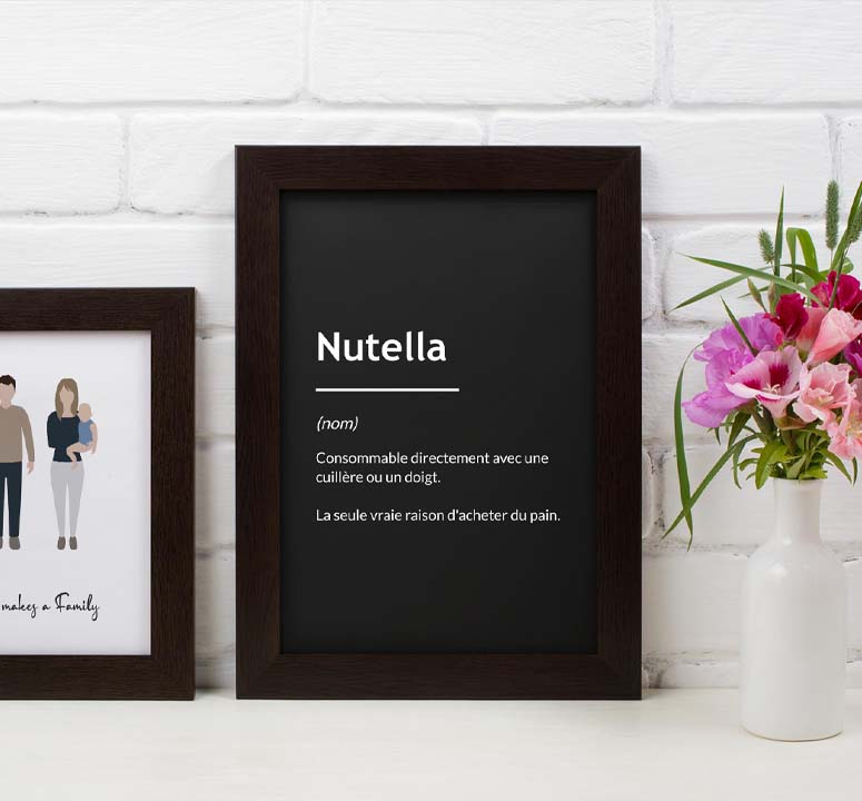 Poster définition "Nutella"