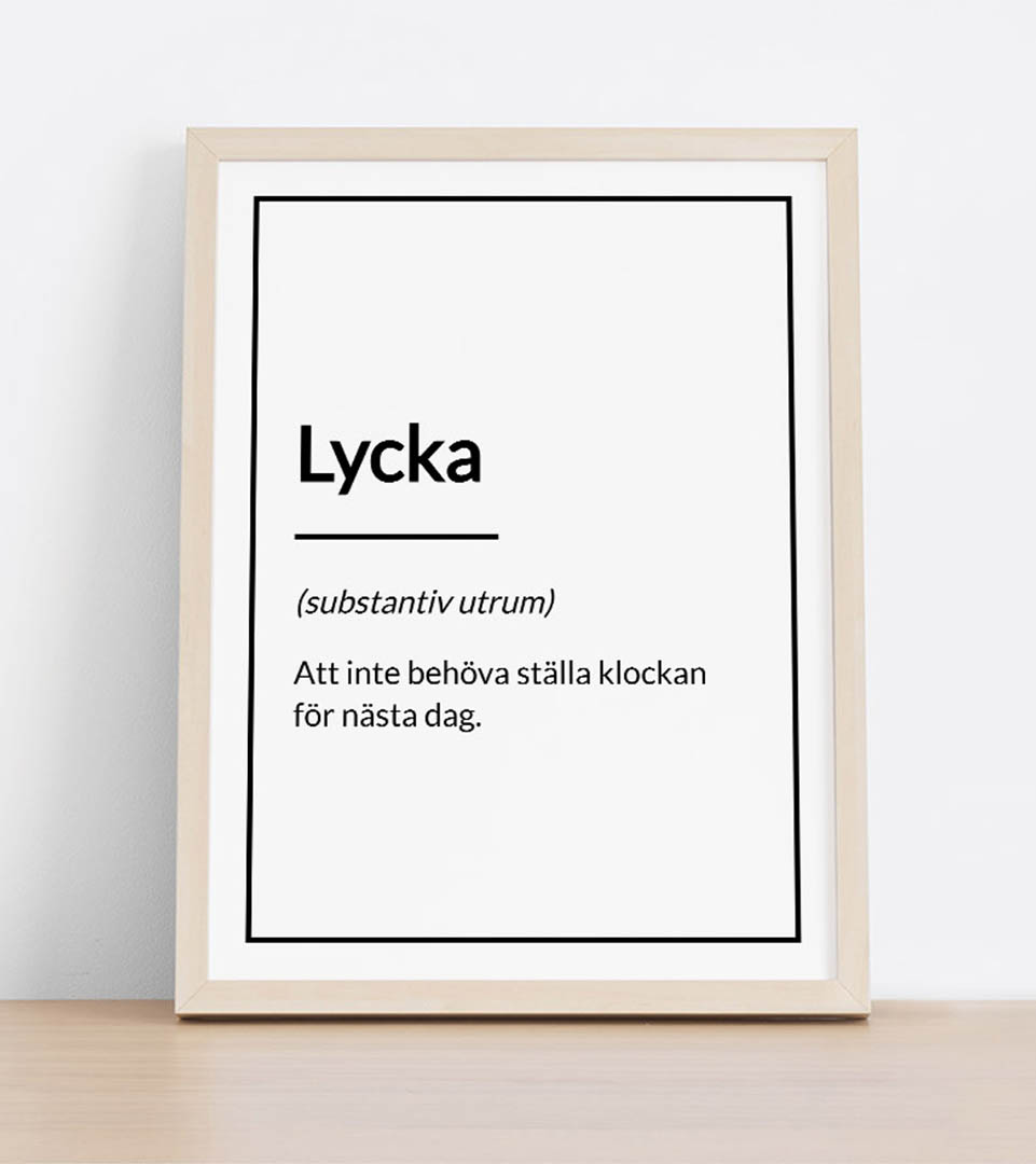 Definition av lycka