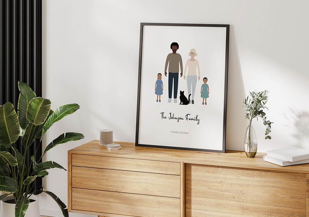 Familienportrait Poster Beispiel 10