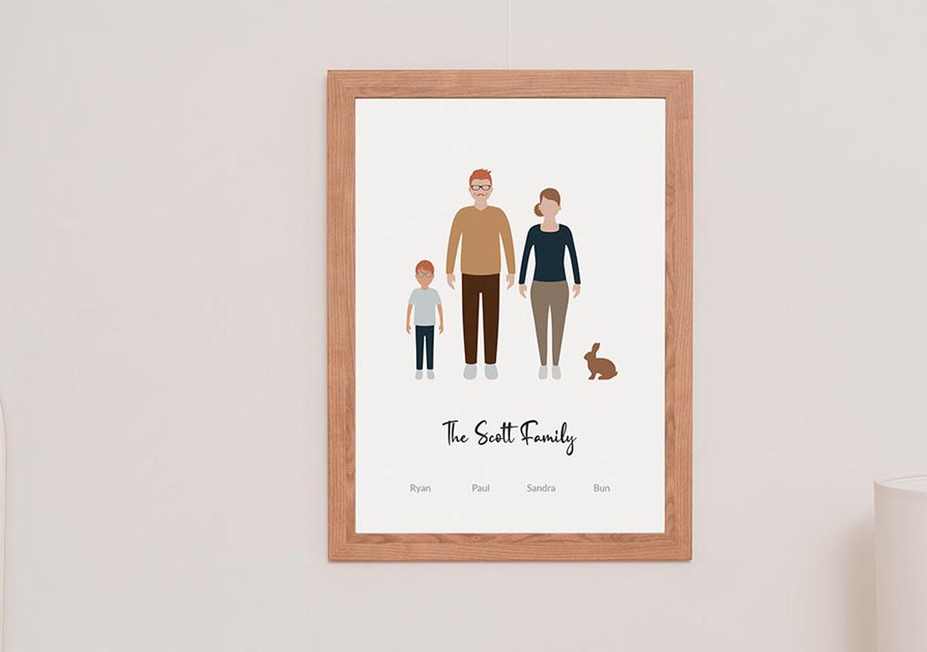 Familienportrait Poster Beispiel 3