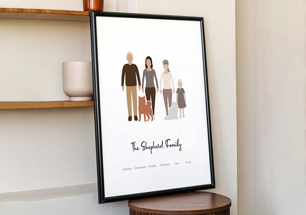 Familienportrait Poster Beispiel 5