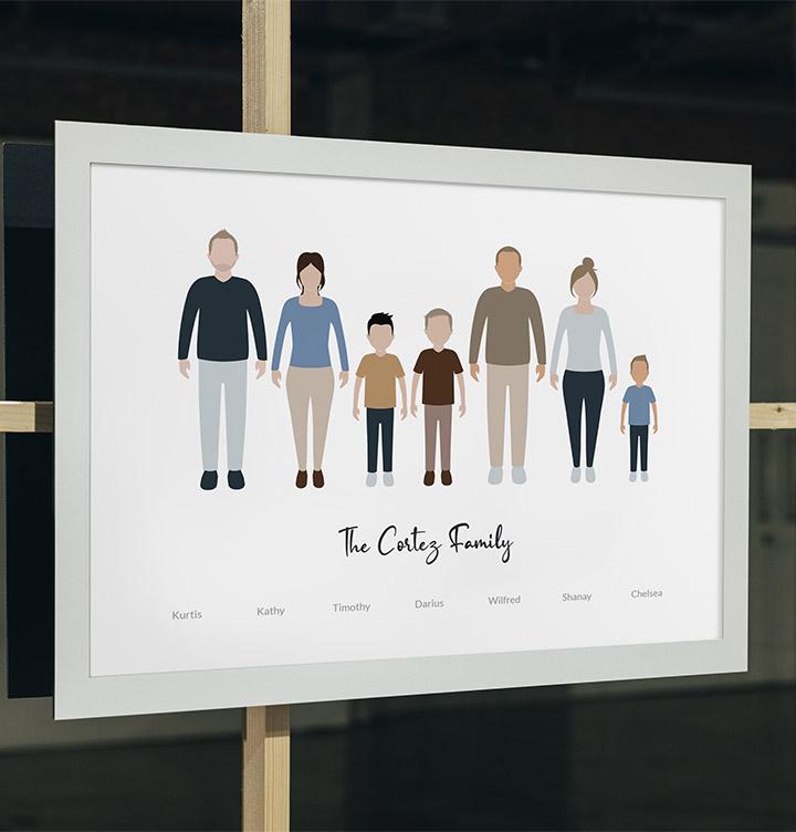 Create a Personalized Family Portrait Illustration - Revellia