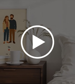 Vidéo de notre portrait de famille cartoon