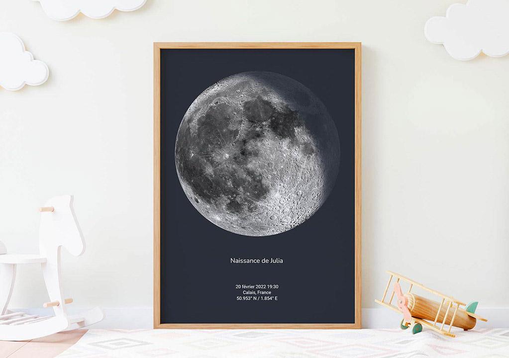 Ejemplo de póster de la luna de nacimiento 2