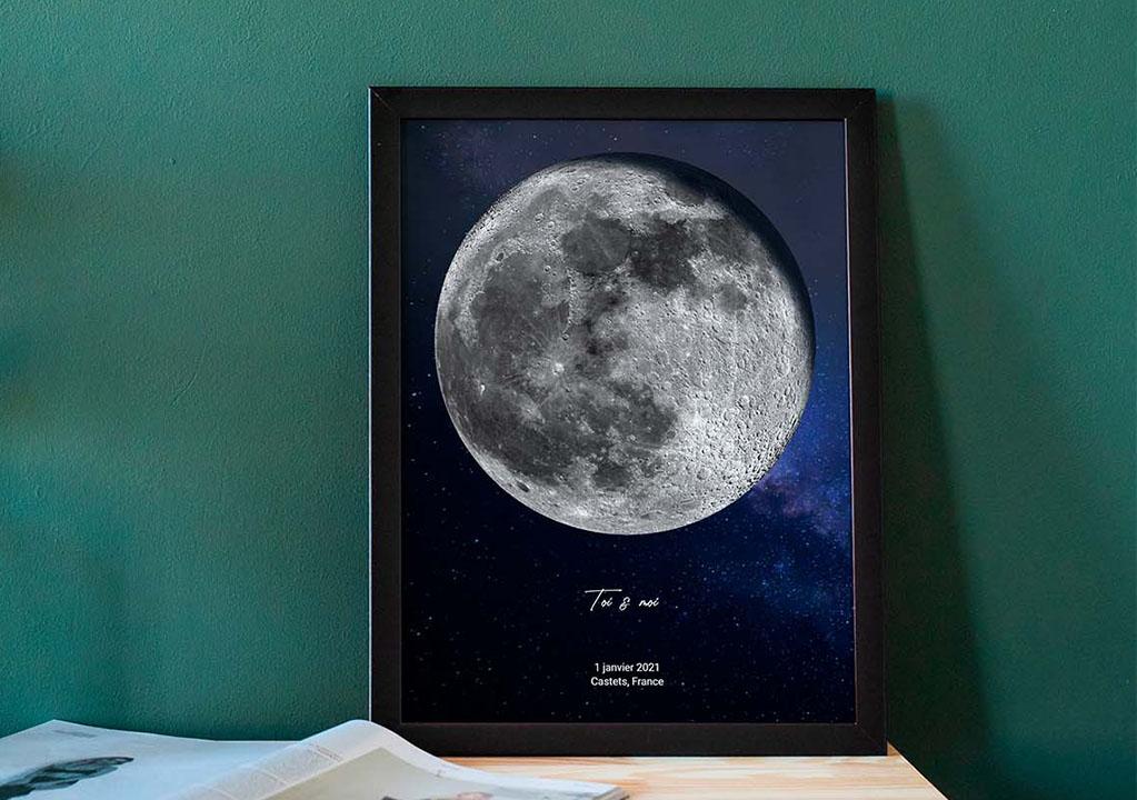 Przykład plakatu z fazami księżyca 5