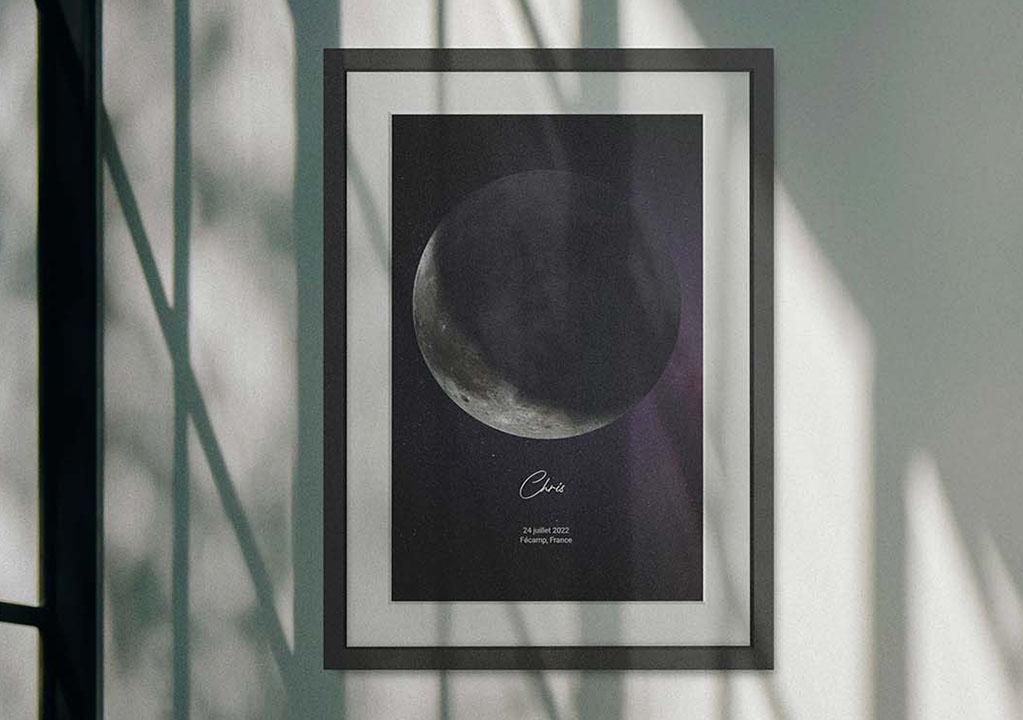 Przykład plakatu z fazami księżyca 6