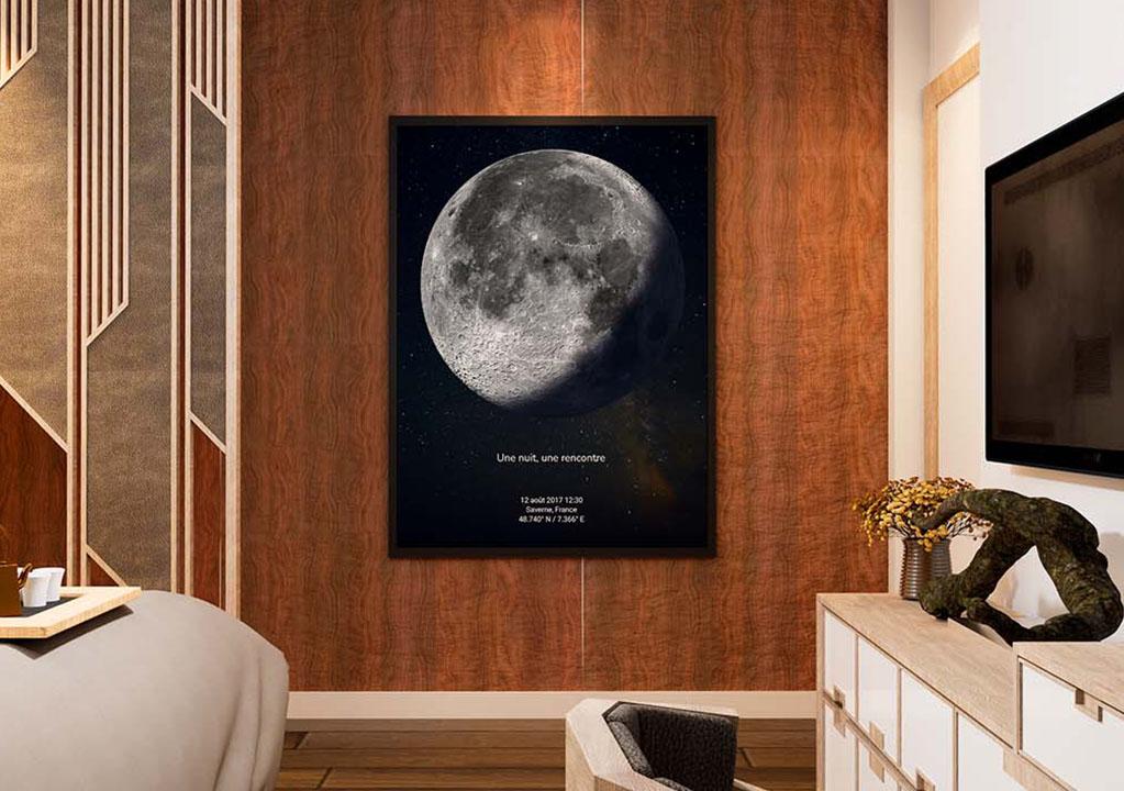Przykład plakatu z fazami księżyca 7
