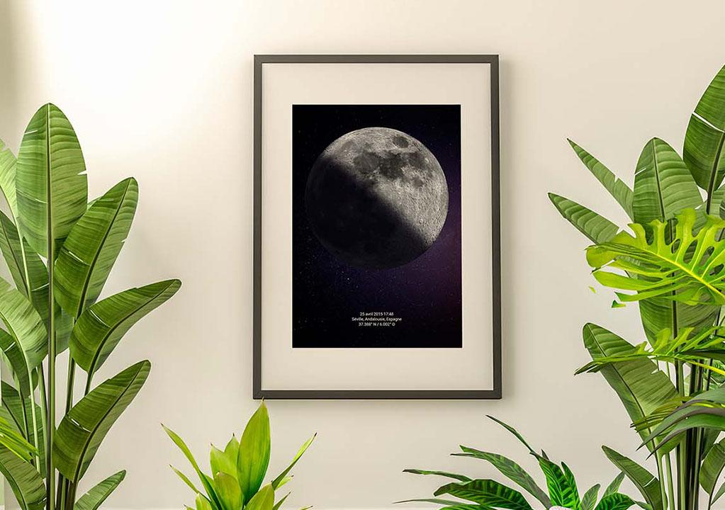Przykład plakatu z fazami księżyca 8