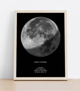 A birth Moon phase poster