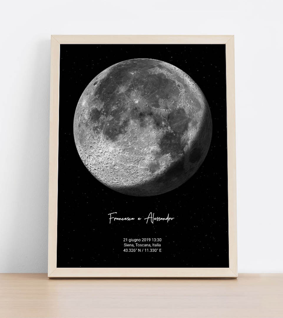 Un poster della Luna