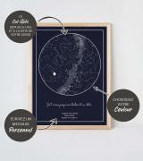 Votre carte du ciel étoilé personnalisée cadeau & déco