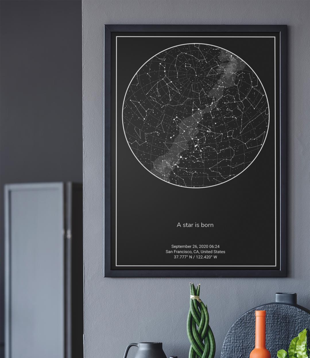 Create Personalized Star Map Posters Revellia