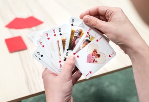 Cadeau couple jeu de cartes personnalisées