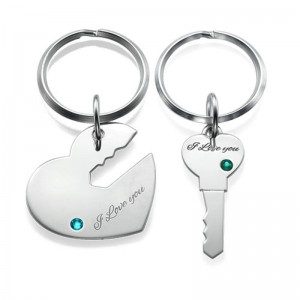 Porte-clés prénom couple